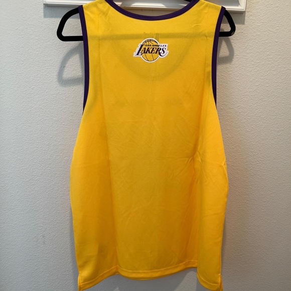 Ultra Game NBA Los Angeles Lakers Mens Jersey Sleeveless Muscle T-Shirt, Yellow - Picture 4 of 8
